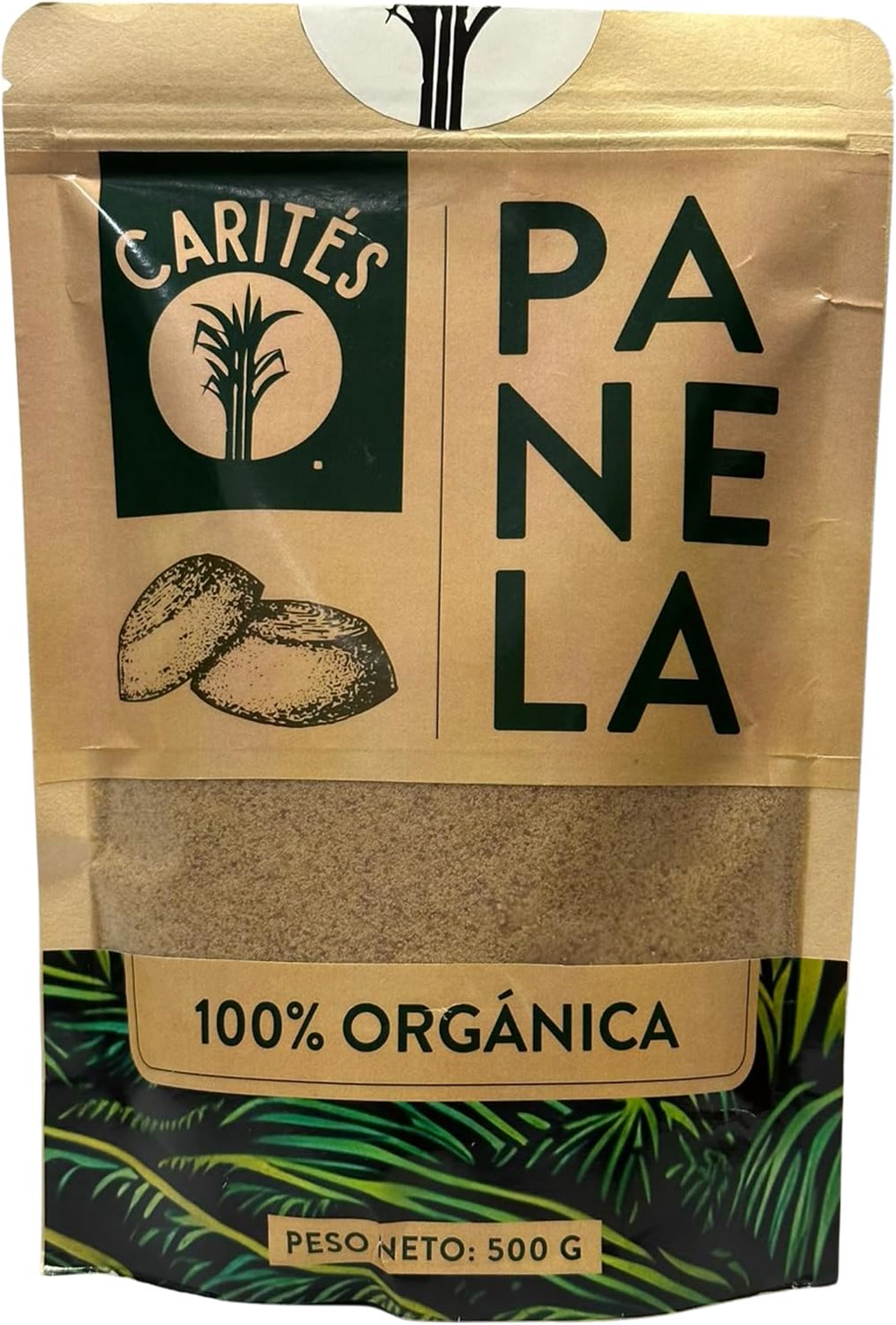 Piloncillo granulado Carités, bolsa de 500 g